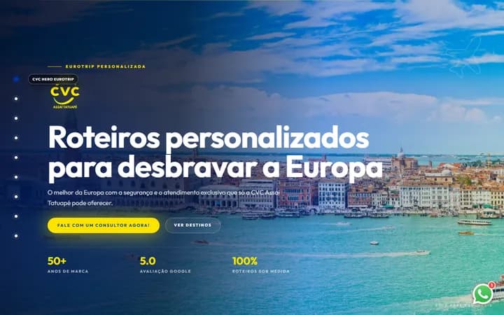 Site de CVC Assaí Tatuapé desenvolvido pela M2Z